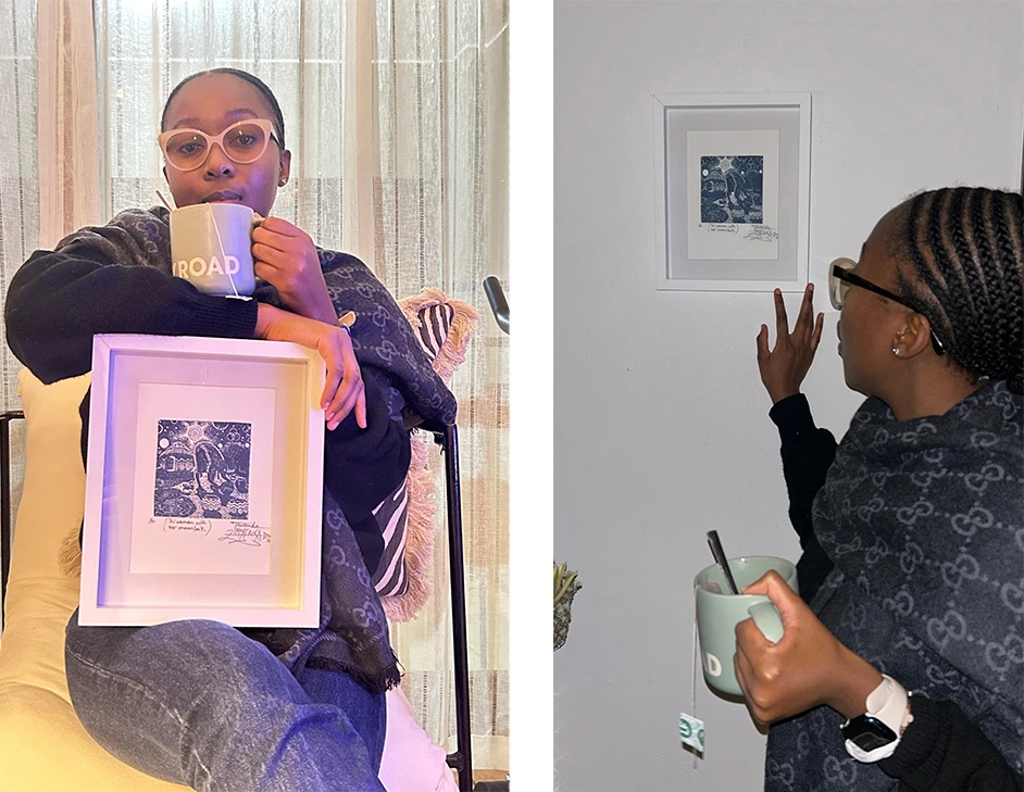 Dimpho's art piece